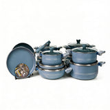 CHEFLINE 17 PCS MARBLE SET GREY