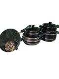 CHEFLINE 17 PCS MARBLE SET BLACK