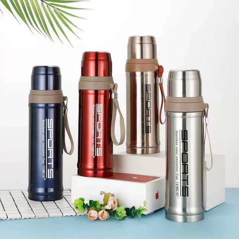 Hot & Cool 750ml Vacuum Flask – Stainless Steel Water Bottle for Kids, School, Office & Outdoor Use