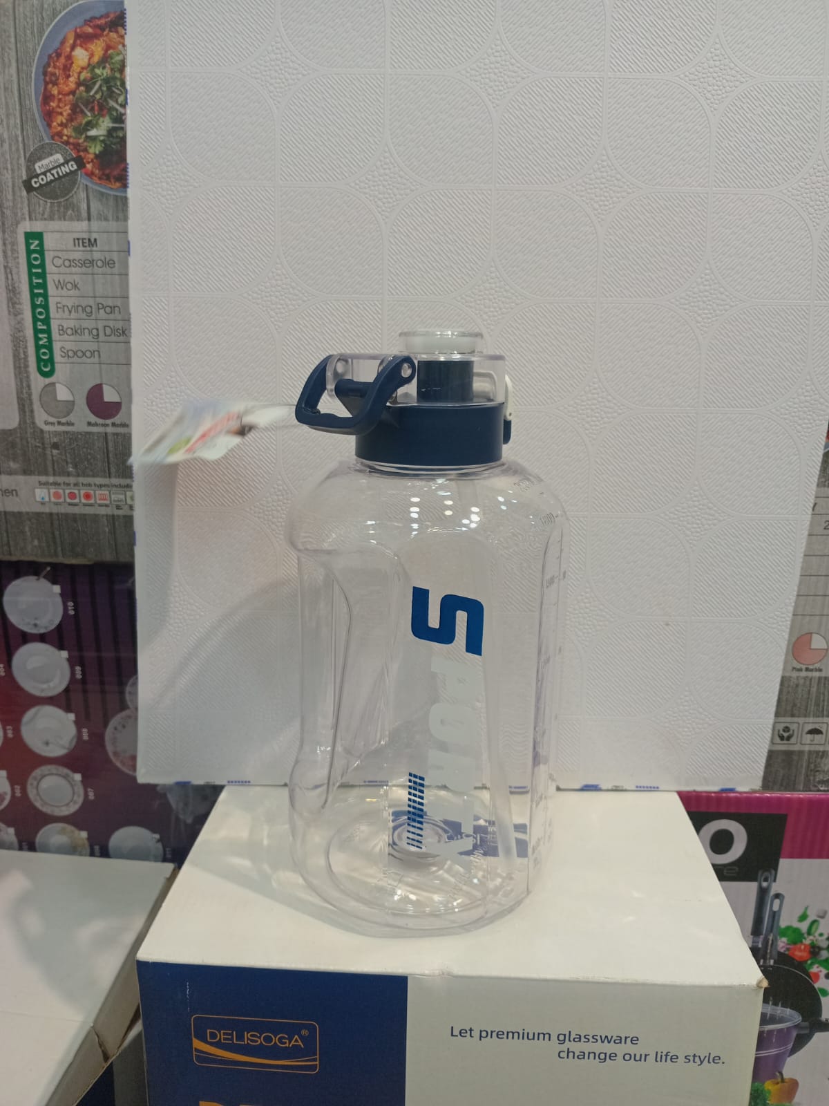 Sporty Multi-Color Water Bottle 2000ml