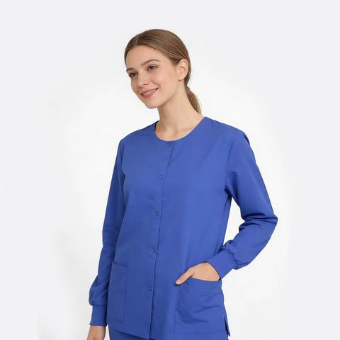 Women's V-Neck Scrub Blue