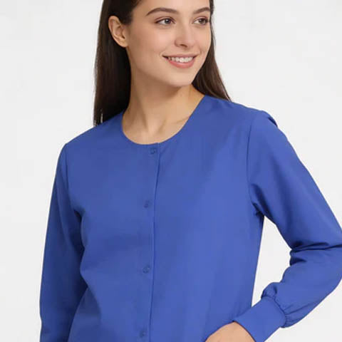 Women's V-Neck Scrub Blue