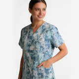 Women's V-Neck Scrub Light Ocean Breeze