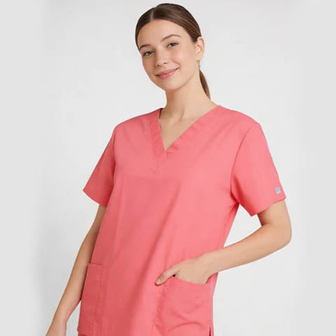 Women's V-Neck Scrub Pink