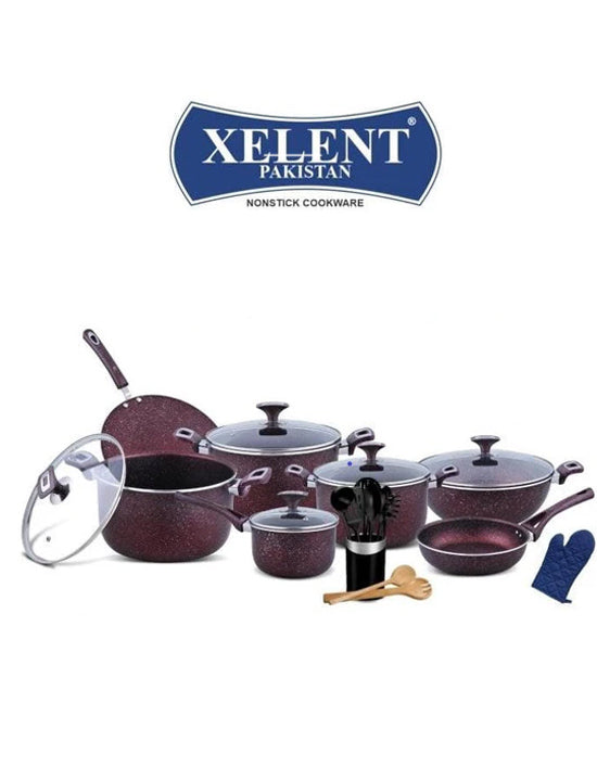 XELENT JUMBO  SET 19 PCS MAHROON
