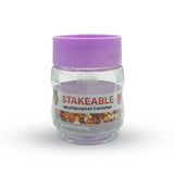 Happy Stakeable Plastic Jar (750ml)
