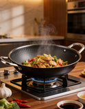 Premium Honeycomb Texture Wok Pan